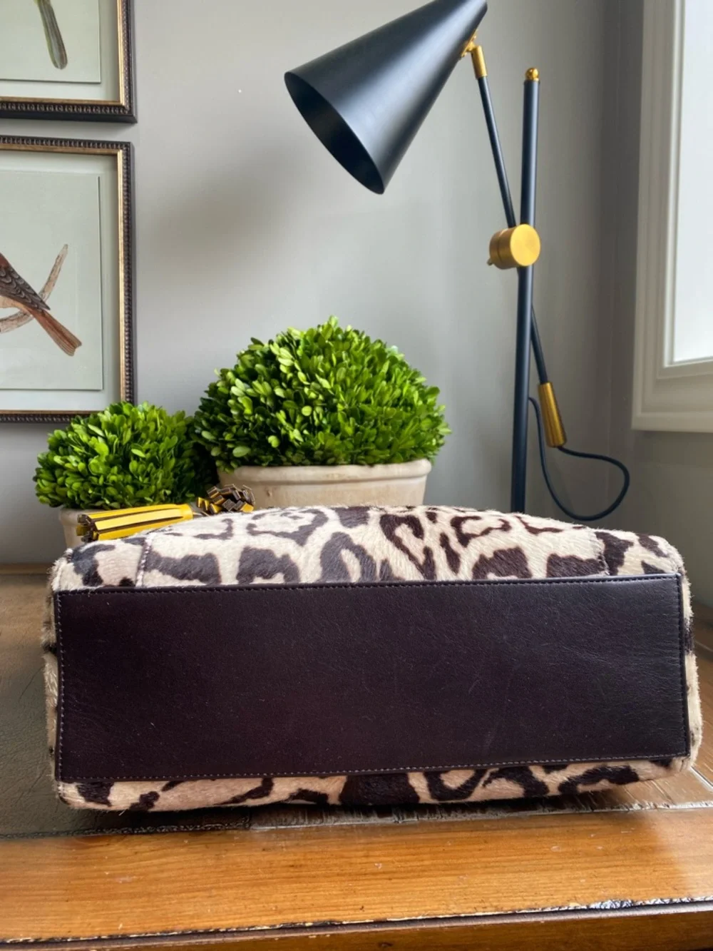 Coach XL Legacy HairCalf Ocelet North South Tote Bag - Picture 8 of 17